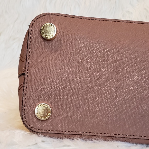 Michael Kors Cindy Quilted Saffiano Dome Satchel - Picture 3 of 8